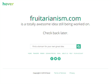 Tablet Screenshot of fruitarianism.com